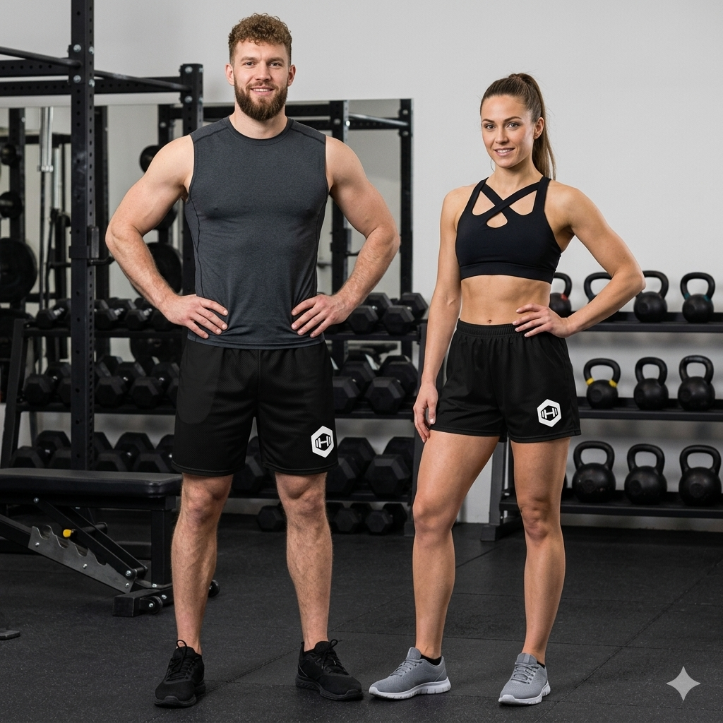 All-Over Print Unisex Athletic Long Shorts - Black