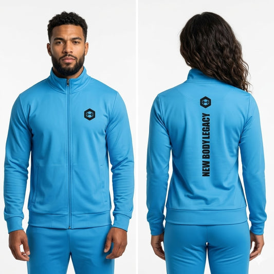 Unisex track jacket - Light blue