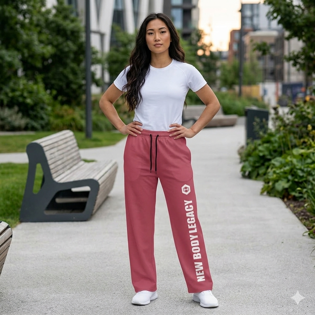 Wide-leg joggers - Pink