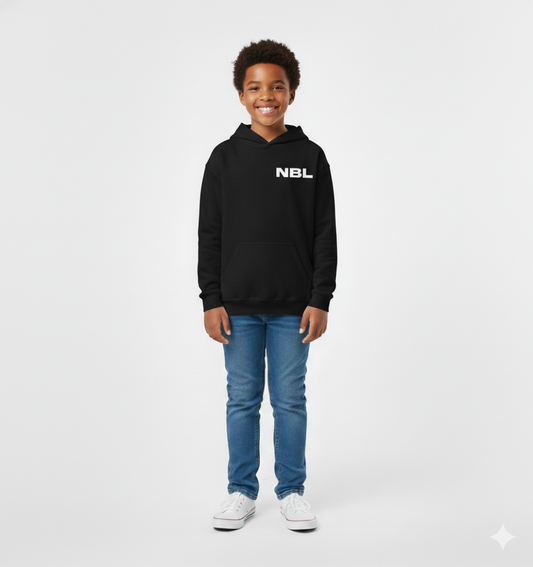 Youth heavy blend hoodie - Design 2 (Black)