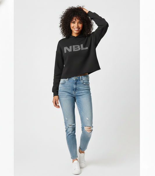 Crop Hoodie - Black Version 2