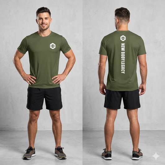 Men's athletic t-shirt - Green