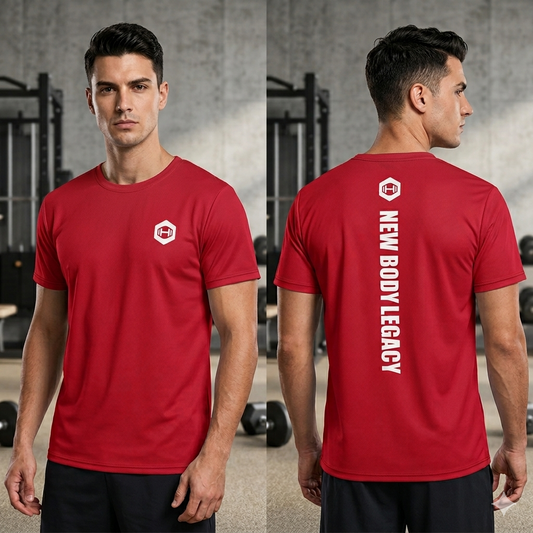 Men's athletic t-shirt - Red