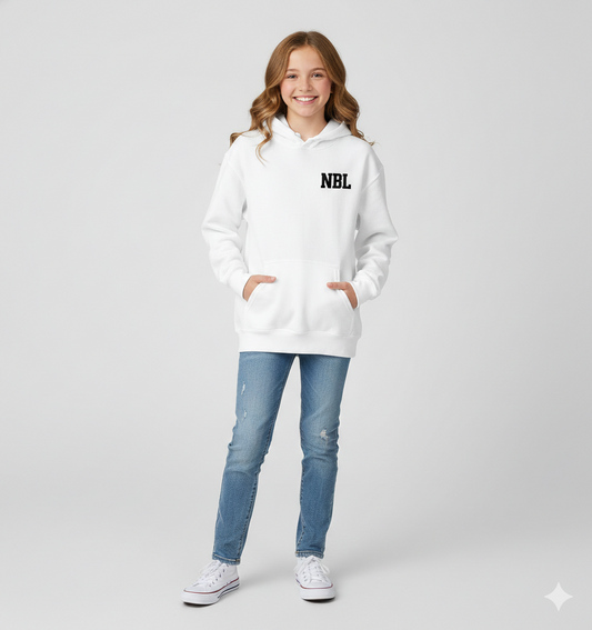 Youth heavy blend hoodie - White