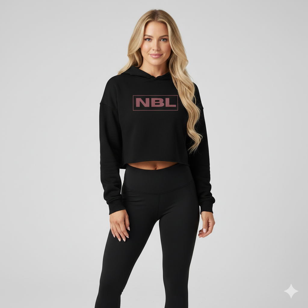 Crop Hoodie - Black