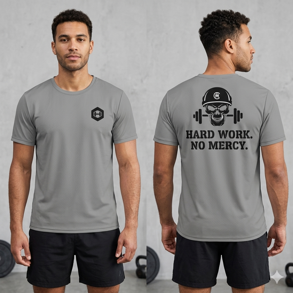 Men's athletic t-shirt - Grey
