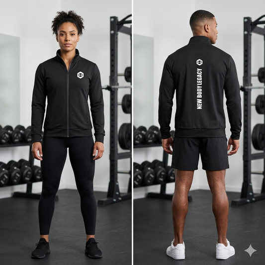 Unisex track jacket - Black