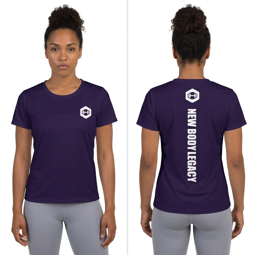 Women's athletic t-shirt - Purple