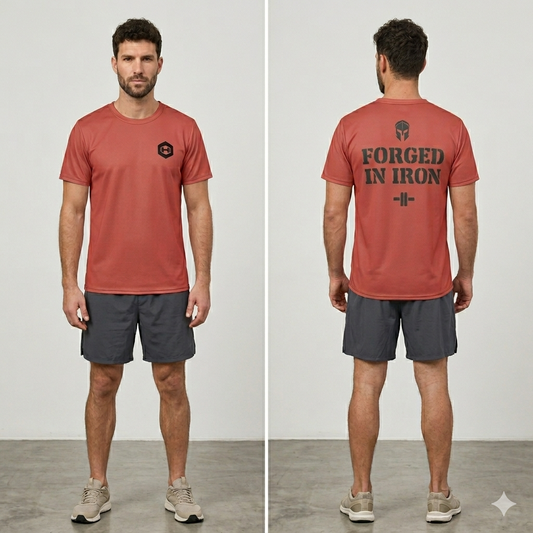 Men's athletic t-shirt - Red
