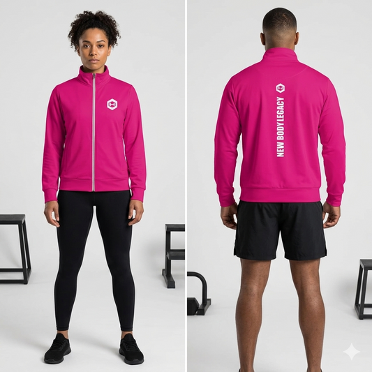 Unisex track jacket - Medium Violet Red