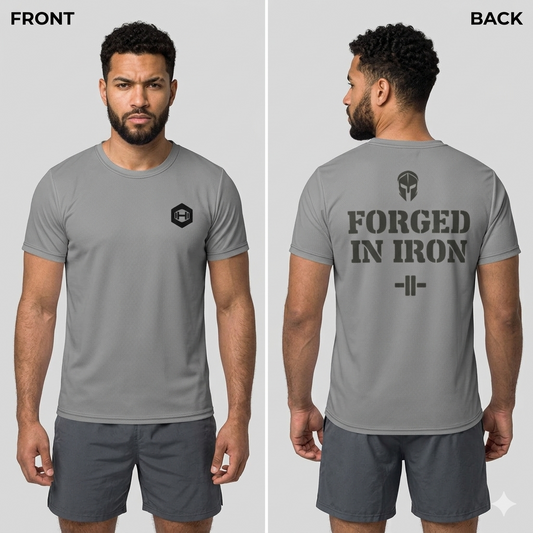 Men's athletic t-shirt - Grey