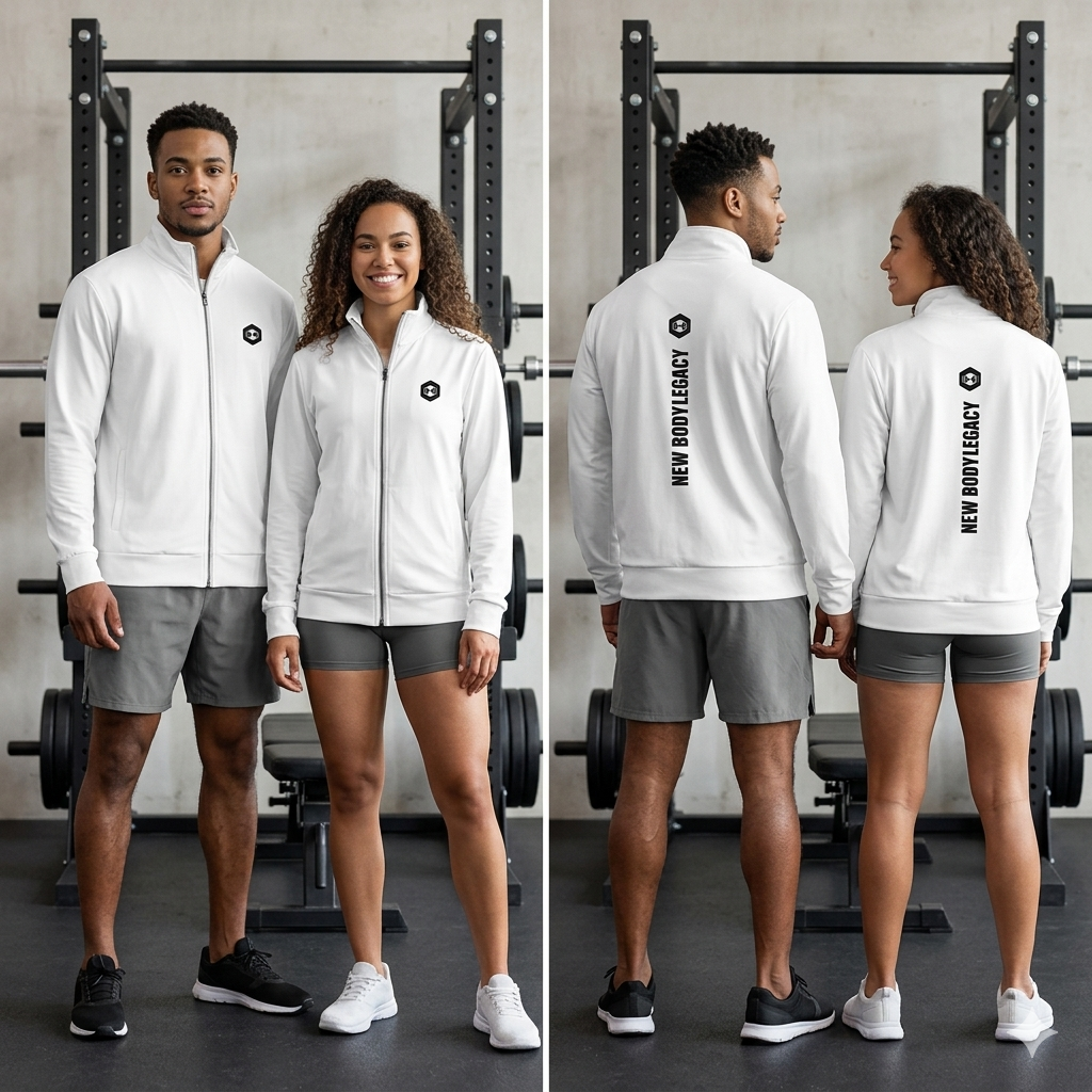 Unisex track jacket - White