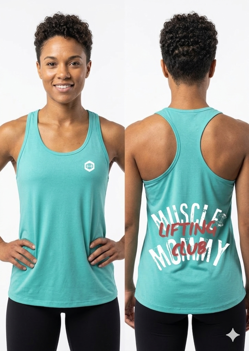 Women’s fitted racerback tank top