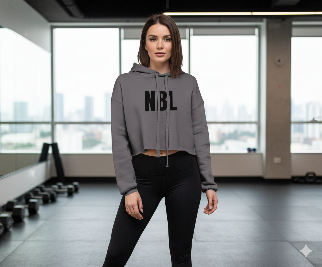 Crop Hoodie - Gray Version 2