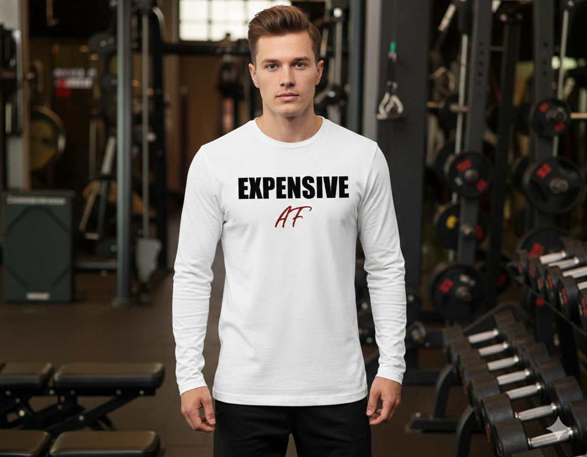 Long Sleeve Fitted Crew - Expensive AF