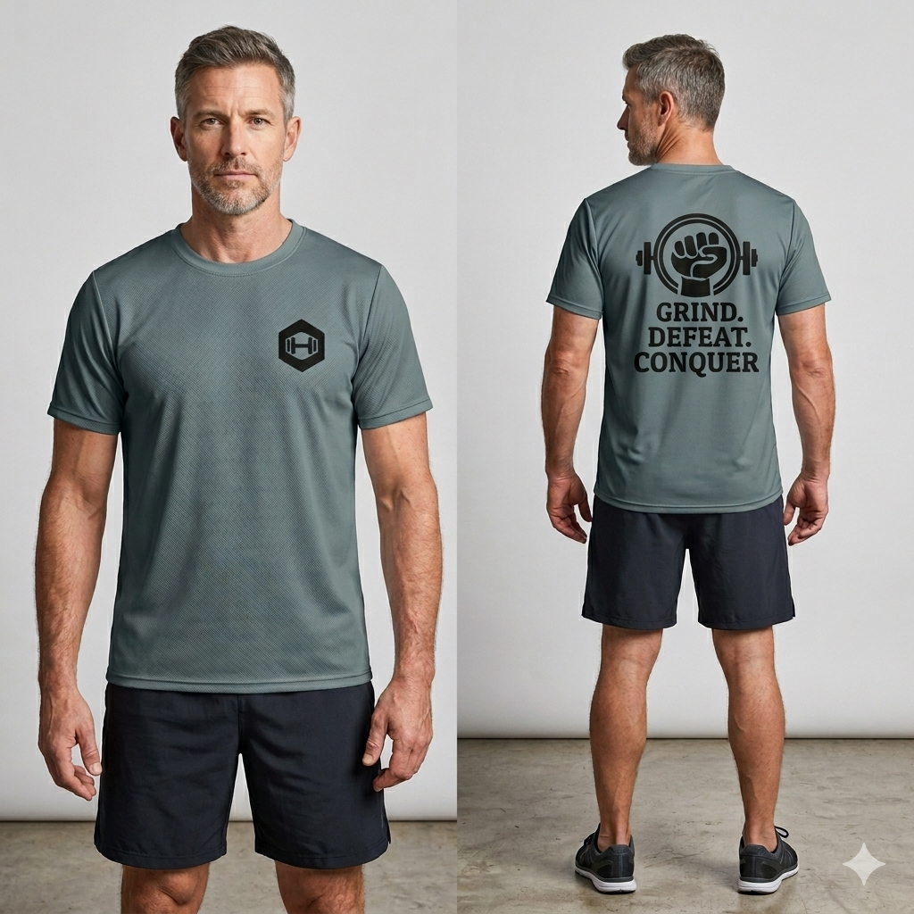 Men's athletic t-shirt - Teal