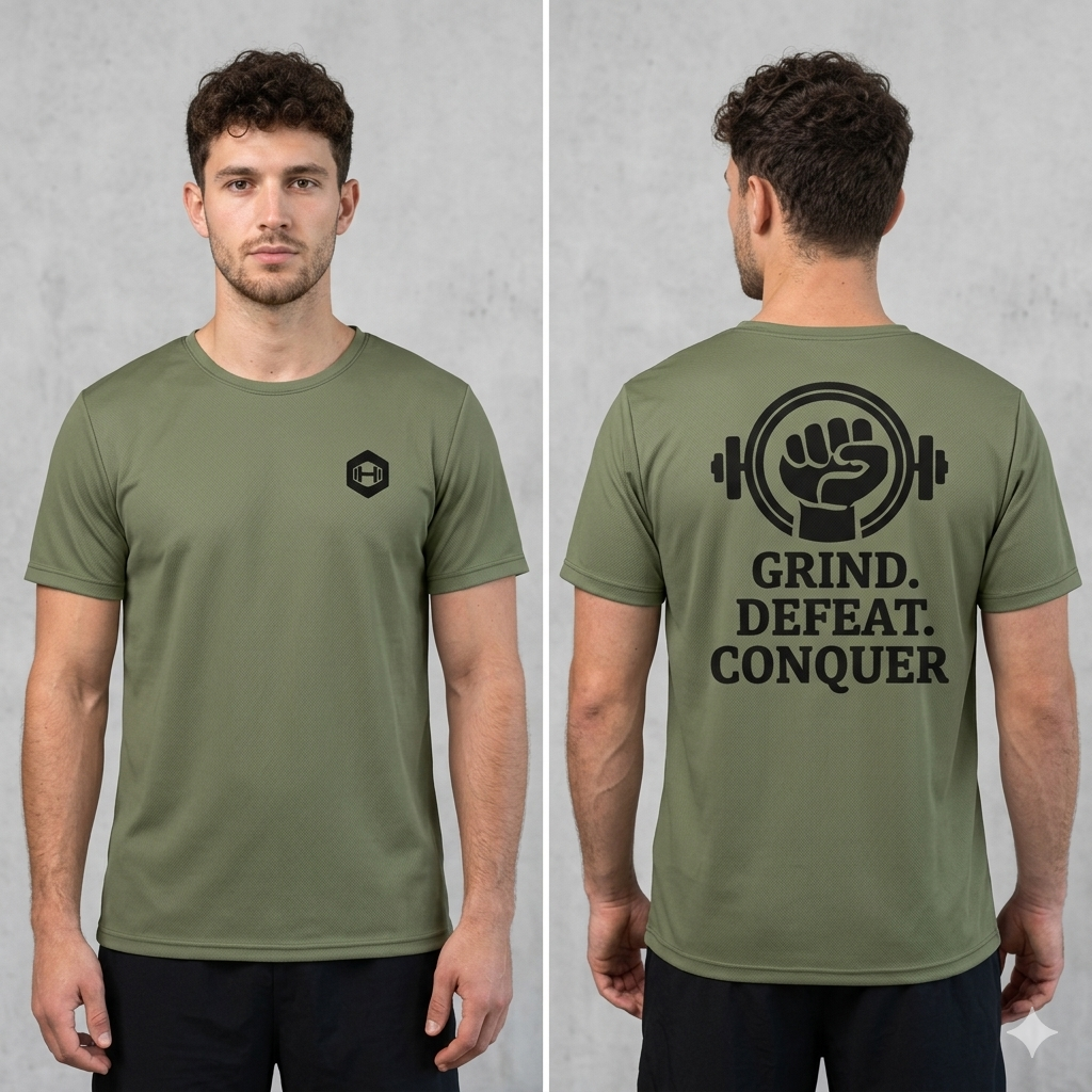 Men's athletic t-shirt - Green
