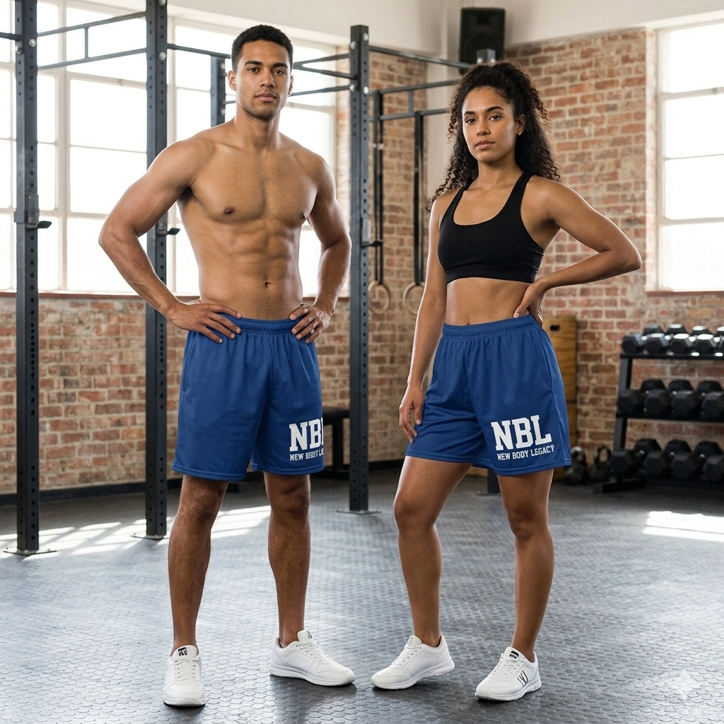 Unisex mesh shorts Blue