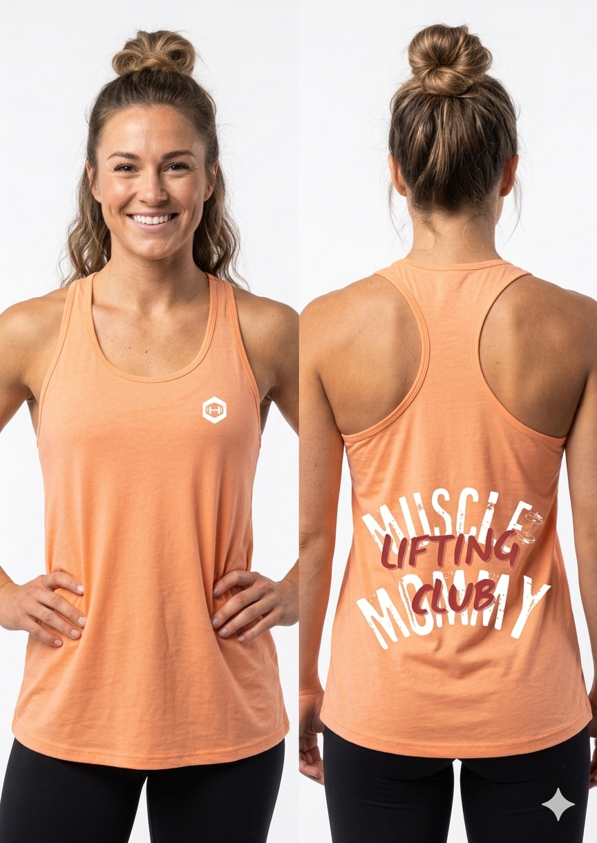 Women’s fitted racerback tank top