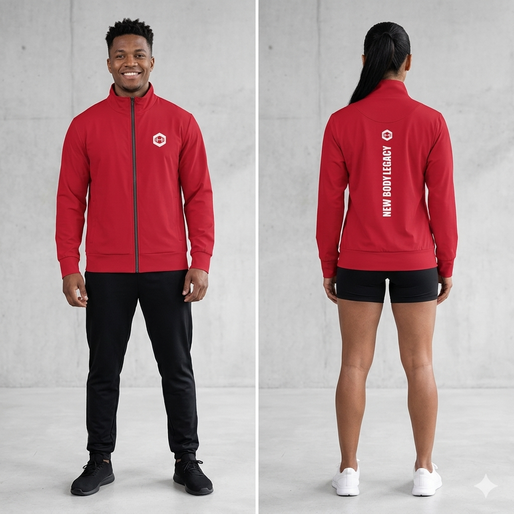 Unisex track jacket - Red