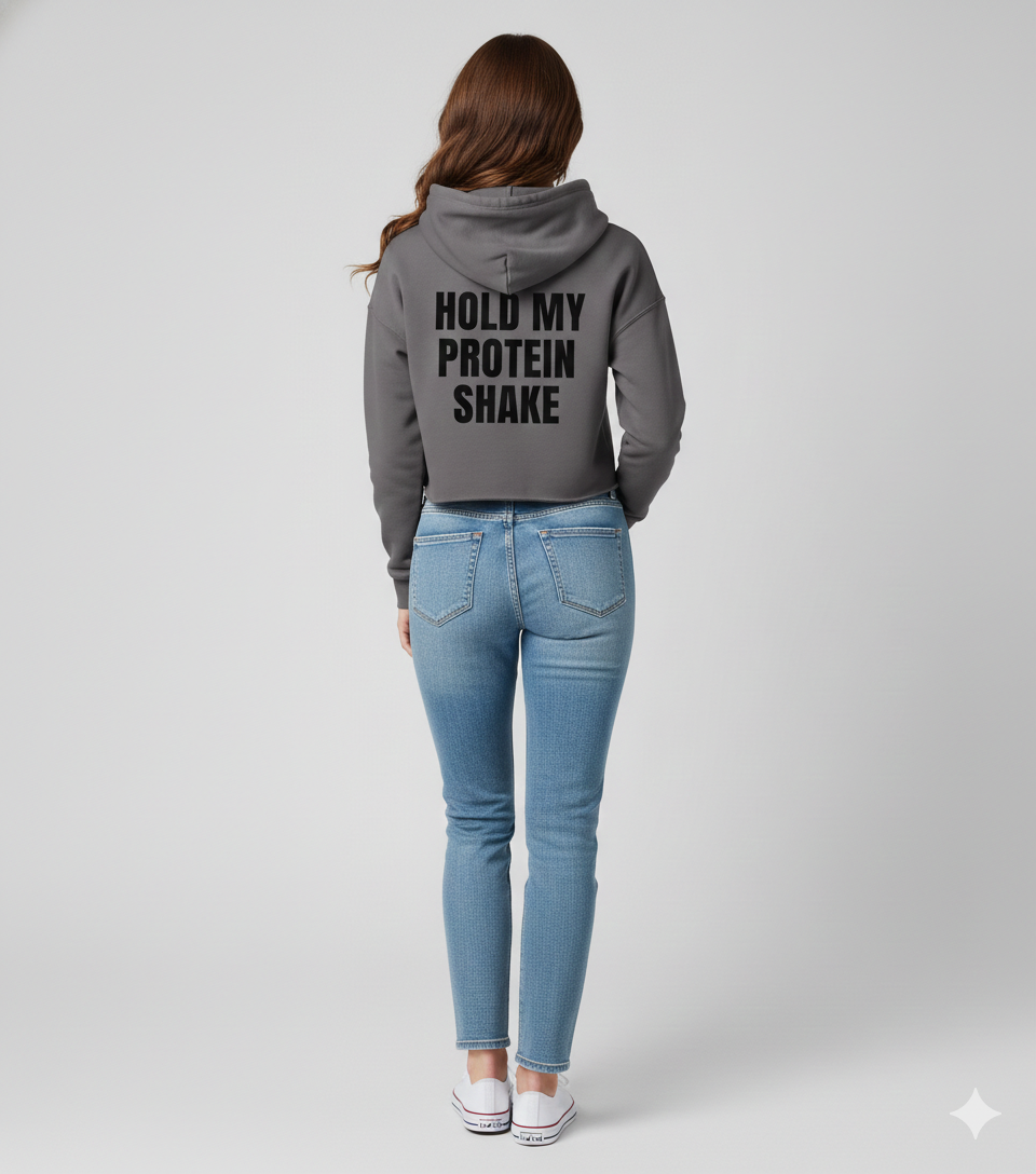 Crop Hoodie - Gray
