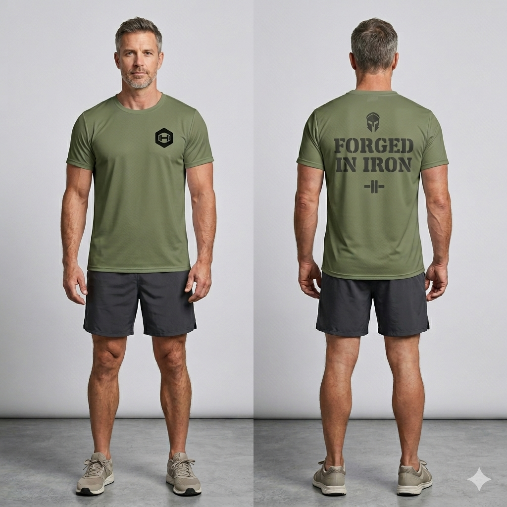 Men's athletic t-shirt - Green