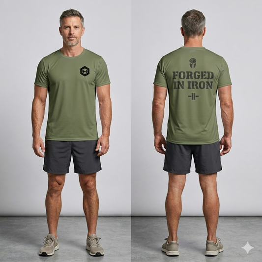 Men's athletic t-shirt - Green