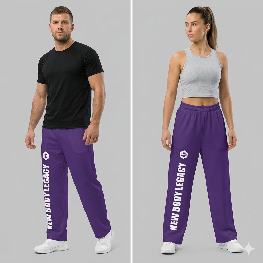 Wide-leg joggers - Purple