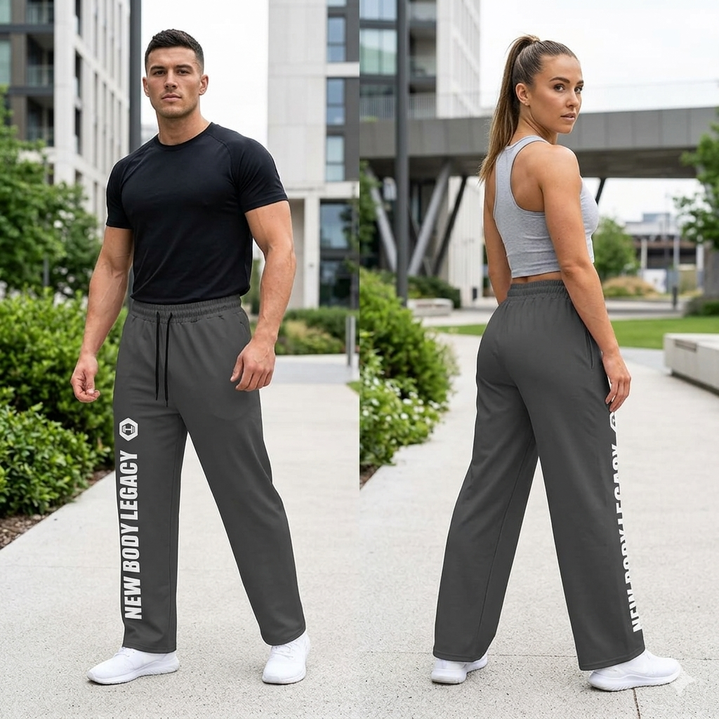 Wide-leg joggers - Green
