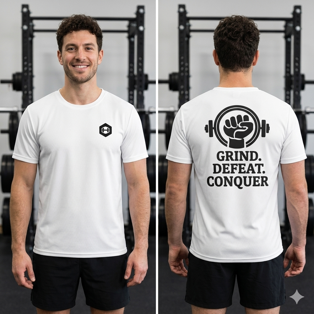 Men's athletic t-shirt - White
