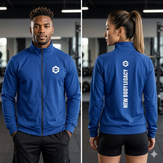 Unisex track jacket - Dark Cerulean