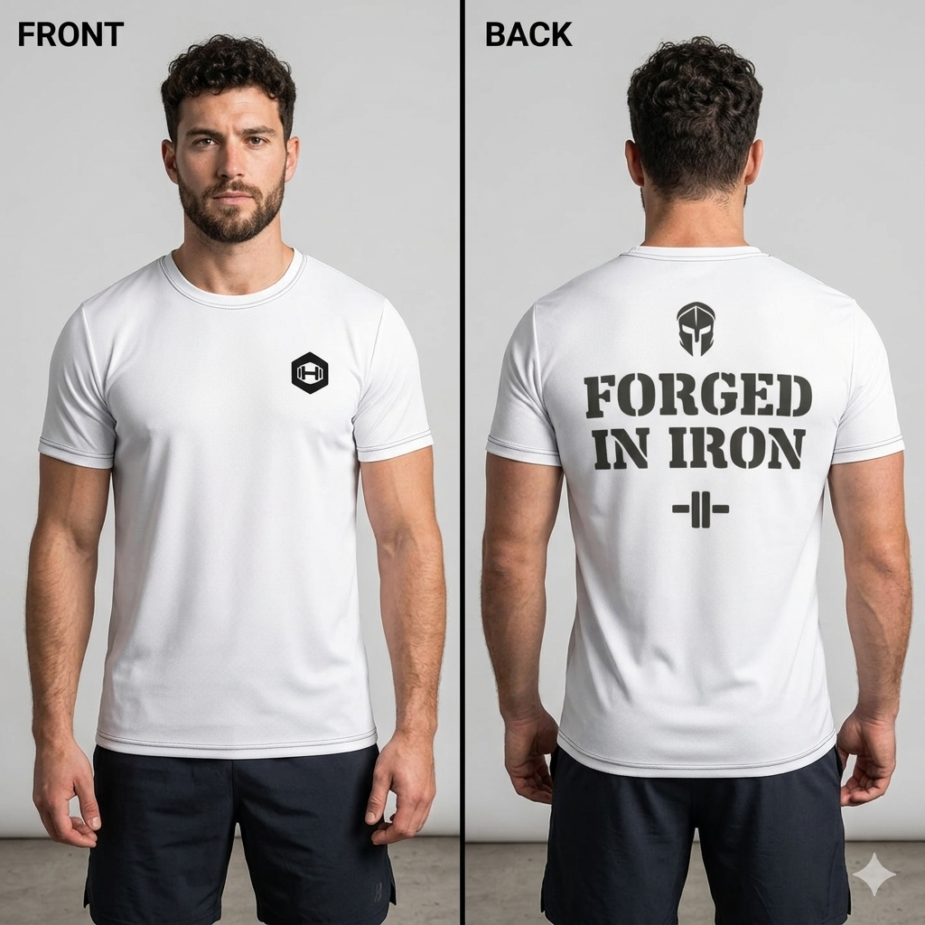 Men's athletic t-shirt - White