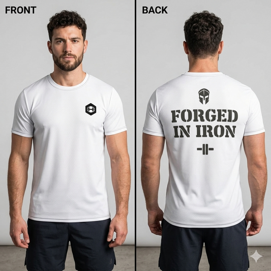 Men's athletic t-shirt - White