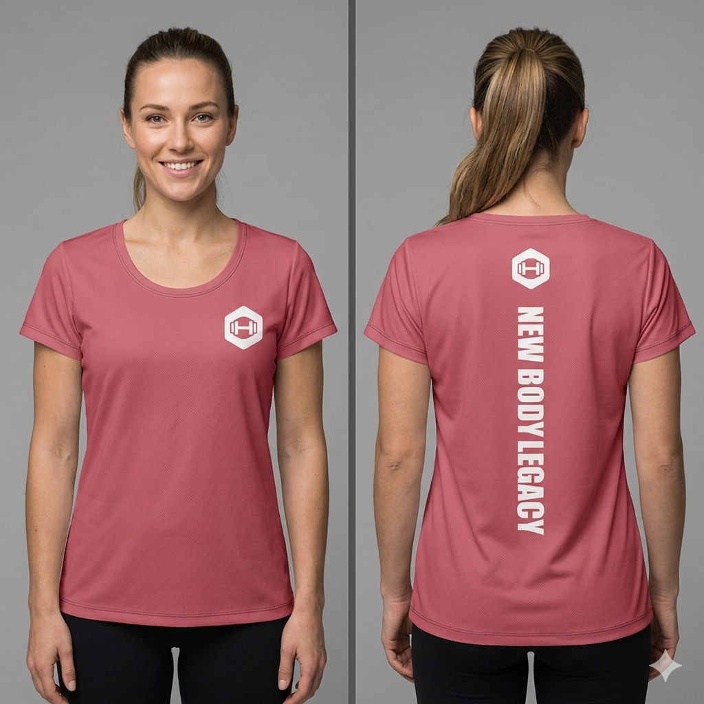 Women's athletic t-shirt - Pink