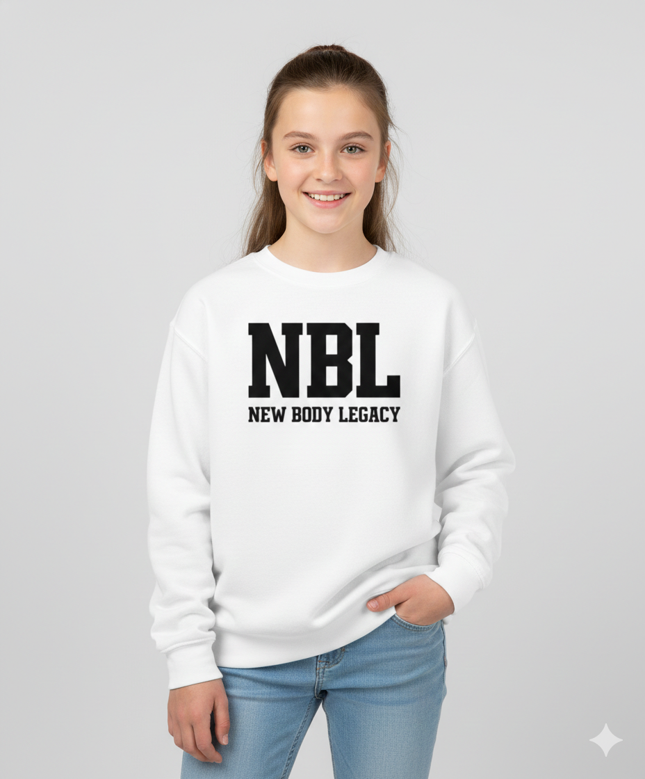 Youth crewneck sweatshirt - White