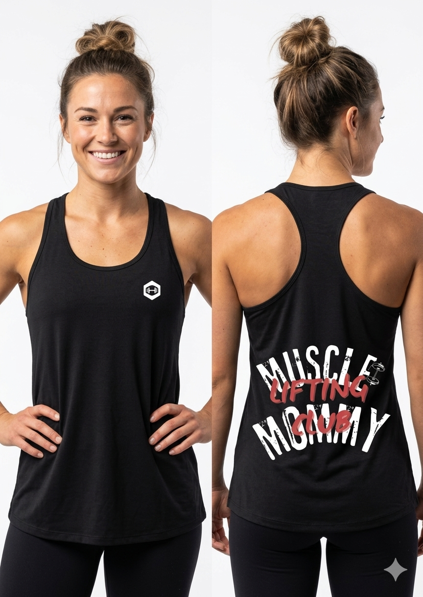 Women’s fitted racerback tank top